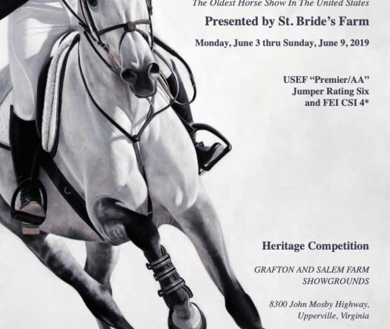 2019 Upperville Colt & Horse Show Welcomes Sharon Lynn Campbell as Official Artist