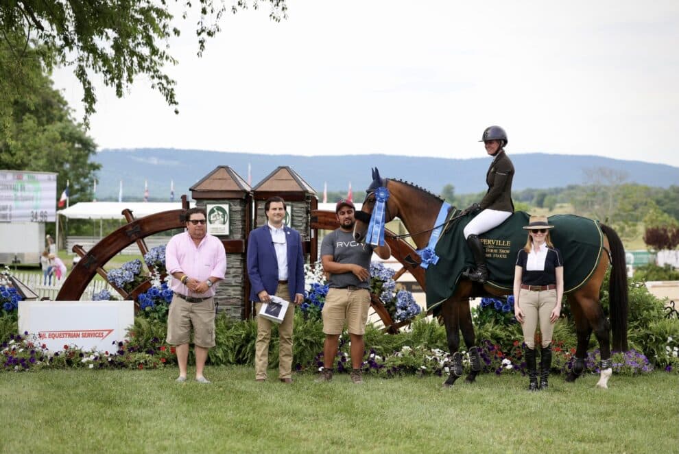 Amanda Derbyshire & Cornwall BH Storm to the Top of the $74,000 DJL Equestrian Services FEI 4* Upperville Welcome Stakes