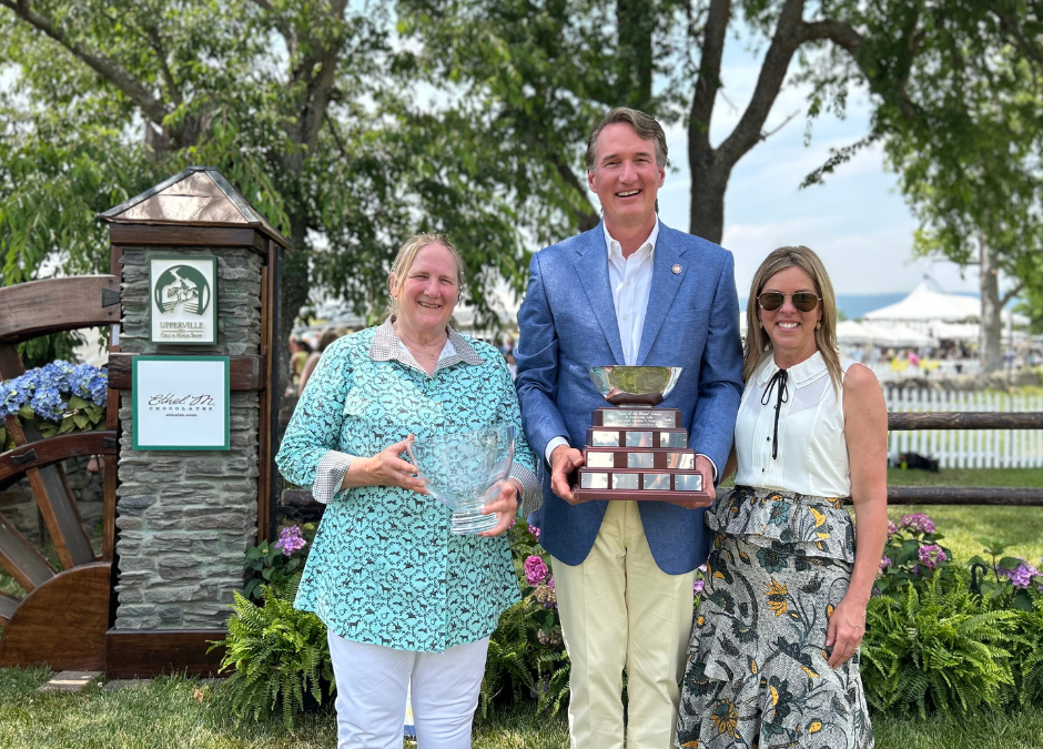 Governor Youngkin and First Lady of Virginia Attend 2023  Upperville Colt & Horse Show; First Lady presents Spirit of the Horse Award to Barbara Riggs