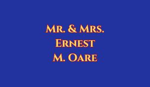 Mr. & Mrs. Ernest M. Oare